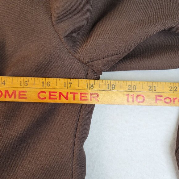 Levi Womens Blazer Size 12 Woven Single Button Brown Classic Deadstock Vintage - Picture 9 of 9